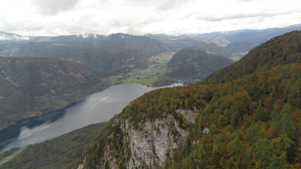 View of Lake Bohinj from Vogel Mtn